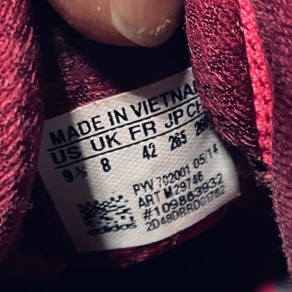 Pre Loved Adidas Energy Boost 2 Pink Magenta 9.5 US 42 EUR - Picture 12 of 15